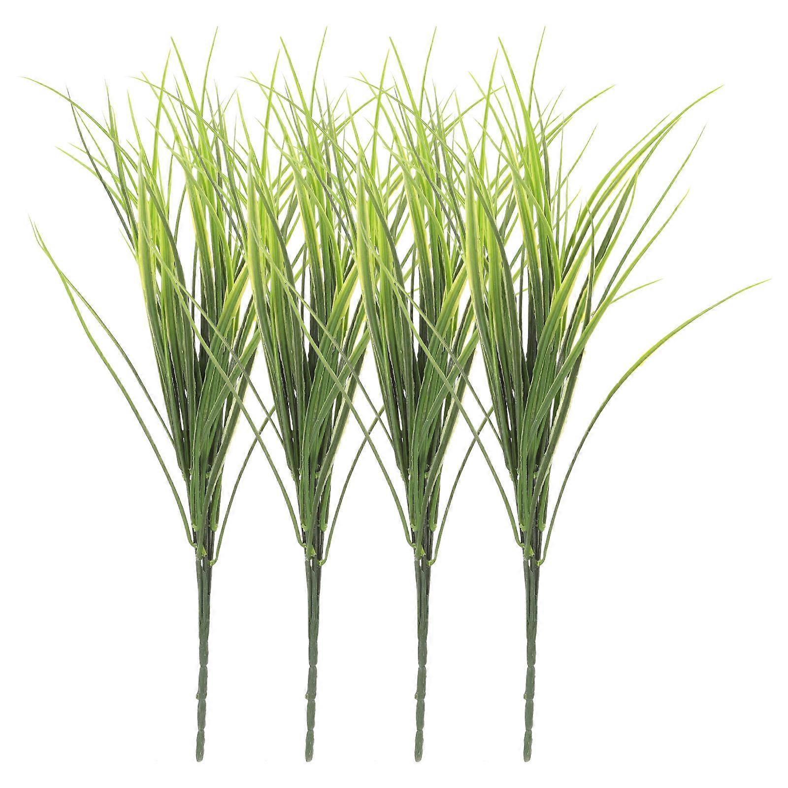 Home Grass Decor Artificial Grass Craft for Simulation 12Pcs Plastic Green
