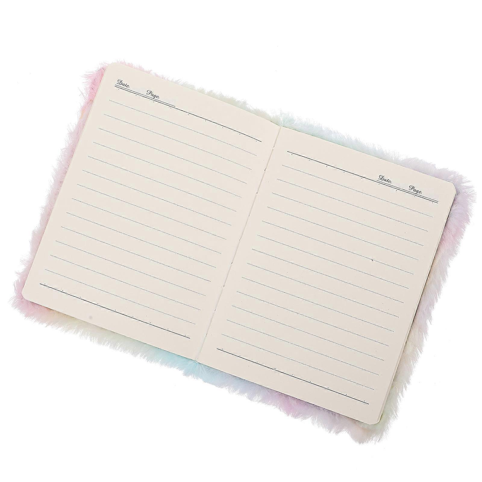 Trendy Journal Book for Writing Use 12Pcs Plush Cover Notebook