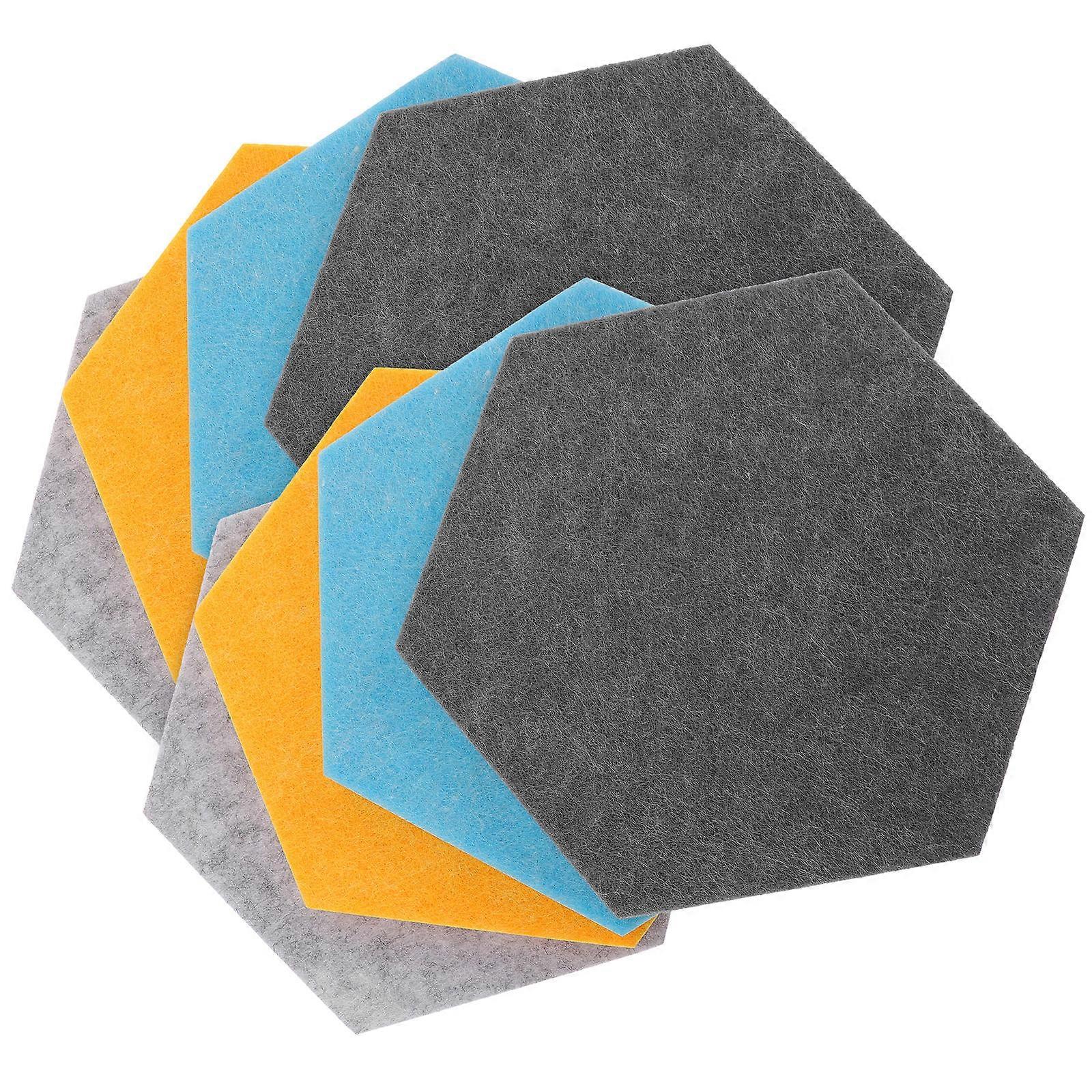 40Pcs Wall-Mounted Hexagon Pin Board Multi-Functional Felt Message Board Perfect For Home Decoration Office Use With Certified Materials