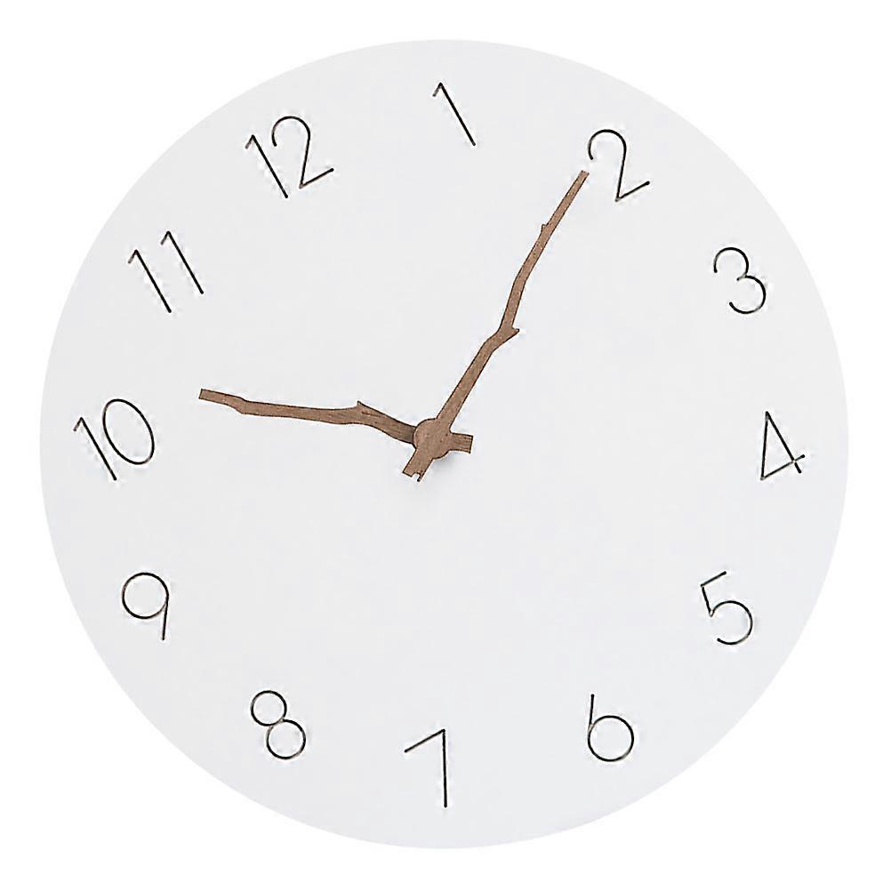Unique Wall Clock Minimal TV Background Wall Silent 29x29cm Mdf 1Set