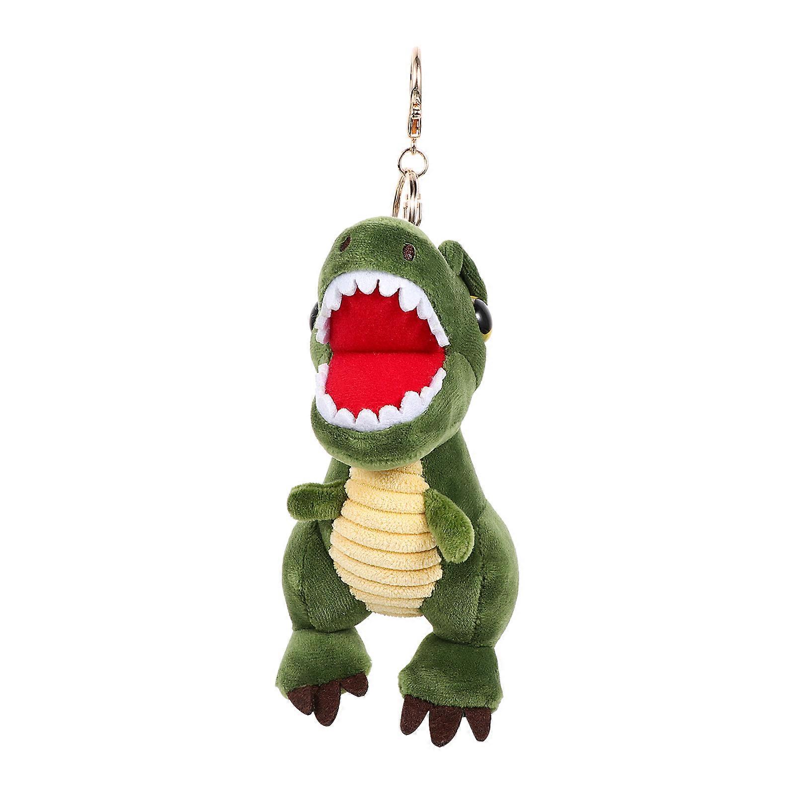 Soft Plush Dinosaur Pendant Keychain Hanging Ornament for Decoration 1Pcs