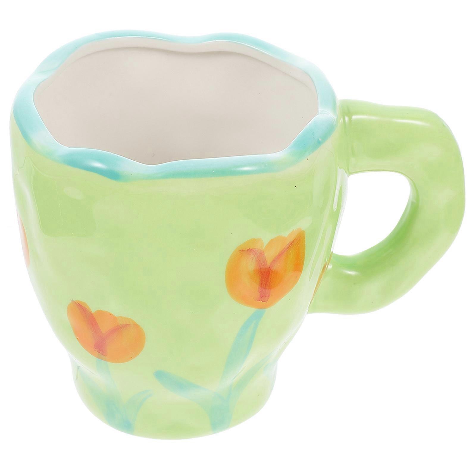 Hand Painted Ceramic Mug for Coffee Lovely Water Cup