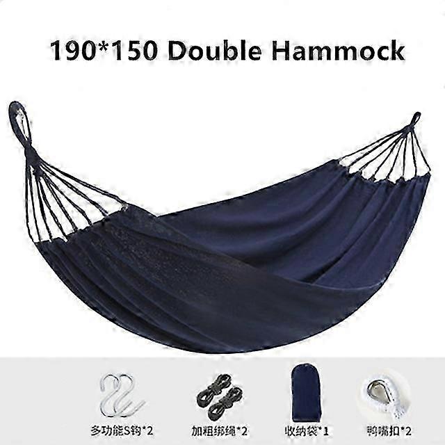 Canvas Swing-Bed Hammock Hanging Chair for Patio, Garden, or Outdoor Camping in Single or Double Size