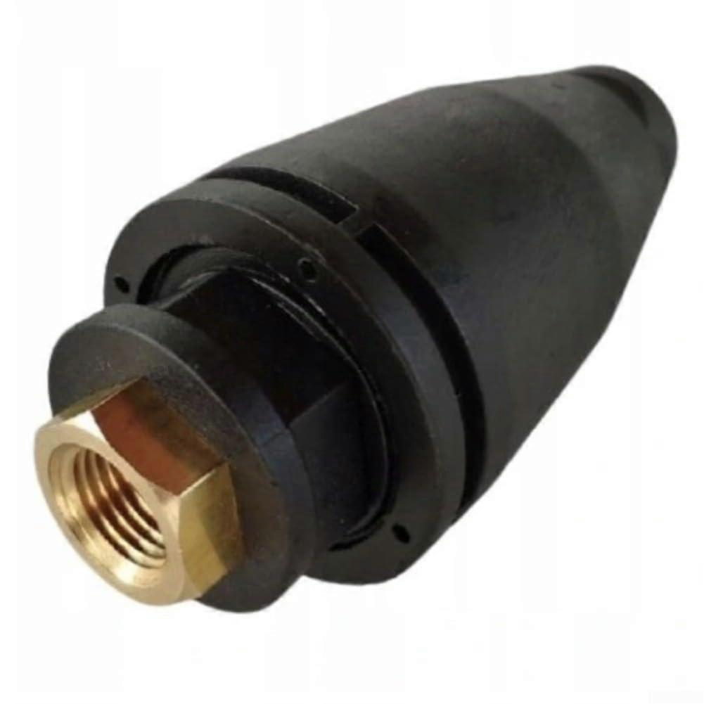 Rotating Turbo Nozzle Pressure Washer Tip 1/4Inch Quick Connect Metal And Plastic Construction Driveway Patio Cleaning