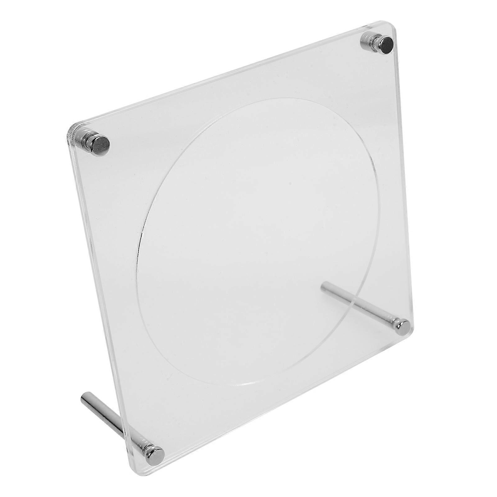 Desktop Acrylic Cd Stand Rack for Home Display 5Pcs Transparent Cd Holder