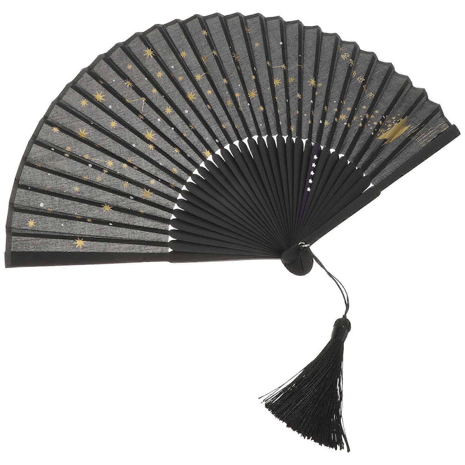 Ancient Style Bamboo Handheld Fan for Party Decoration