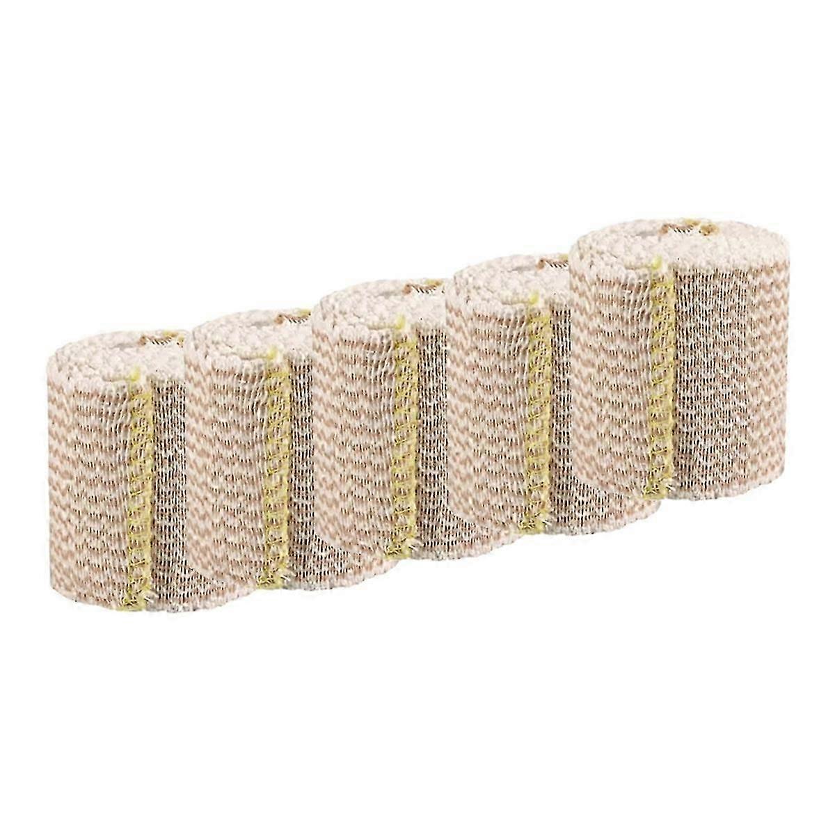 5 Rolls Elastic Bandage Wrap - Compression Bandage with Self Closure and Extra Clips,Latex Free Band