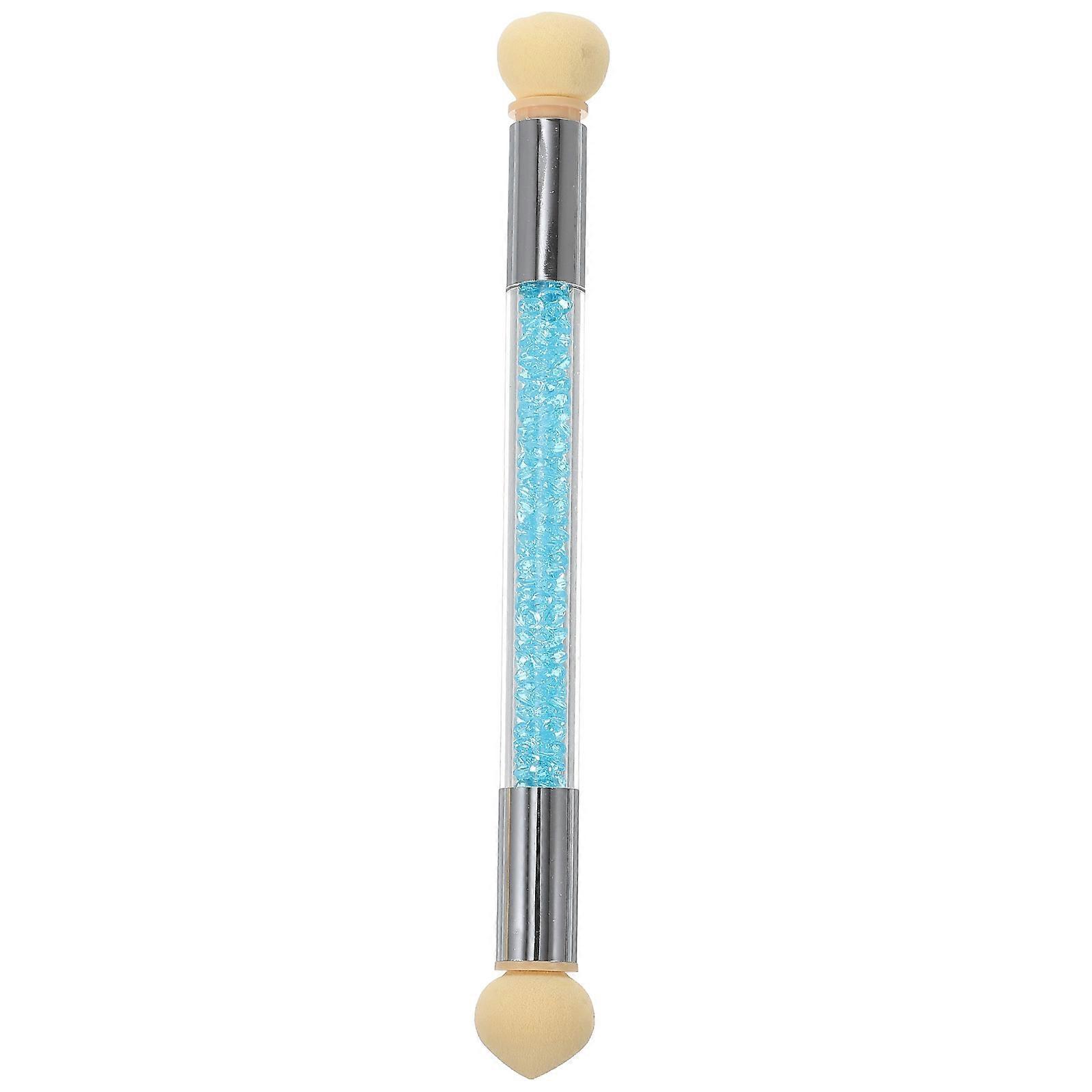 Double-Ended Nail Sponge Brush 2Pcs Ideal For Nail Art Creation By Manicure Tools Enthusiasts Dimensions 15.6X1.5Cm