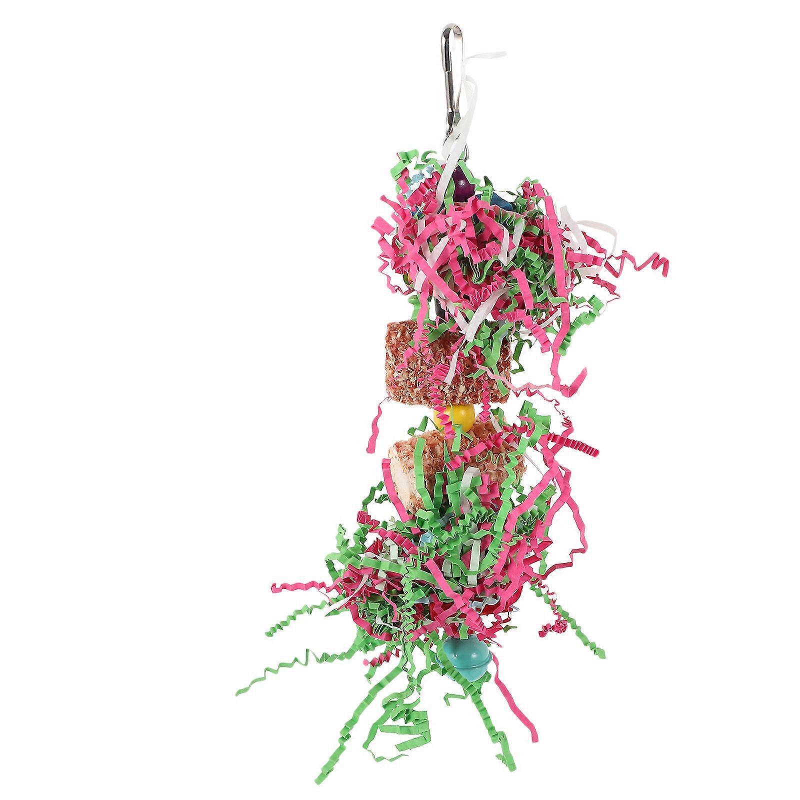 Pet Chew Toys Parrot Hanging Toy 4Pcs Corncob Chewable Bird Shredding