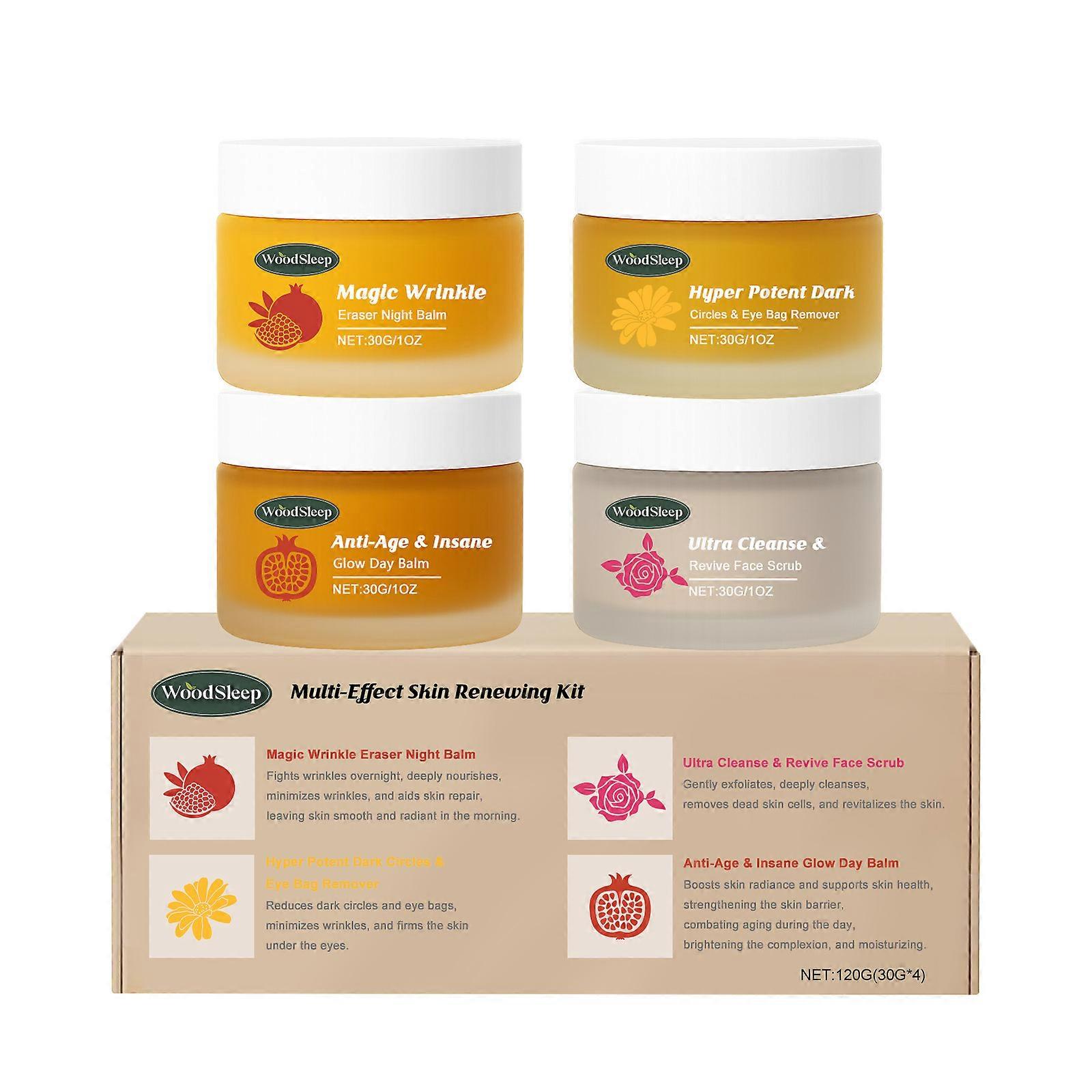 WoodSleep Multi-Effect Skin Renewal Day And Night Repair Set