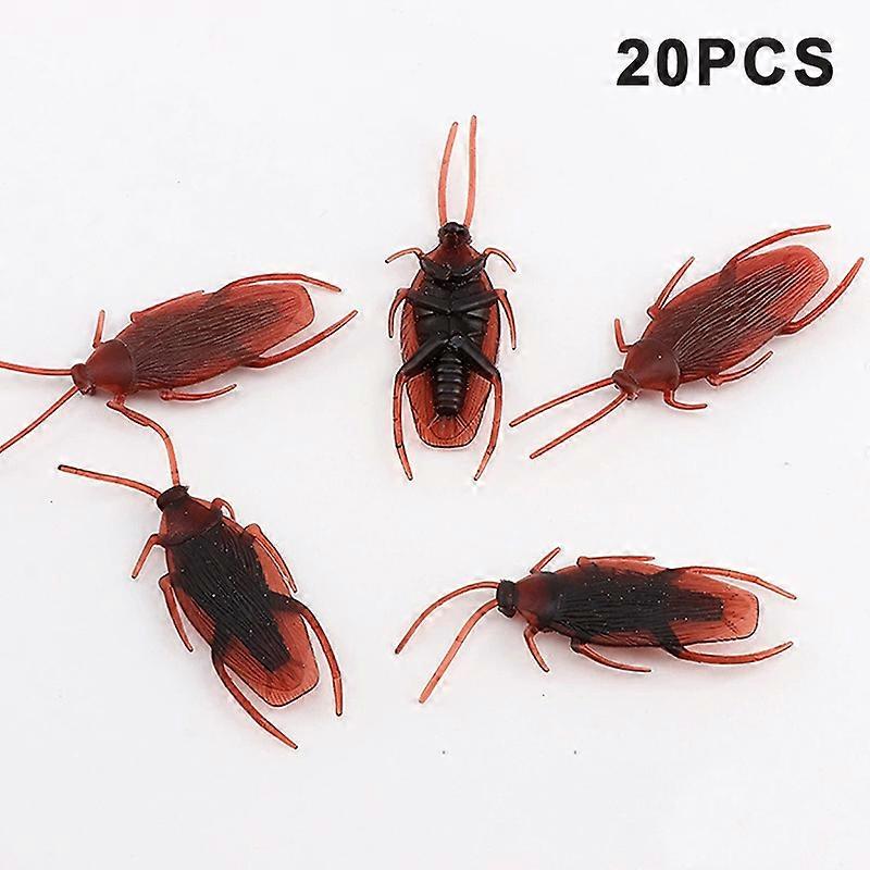 20pcs Halloween Simulation Bug Cockroach Spider Centipede Scorpion Plastics Prank Bug Funny Halloween DIY Decoration