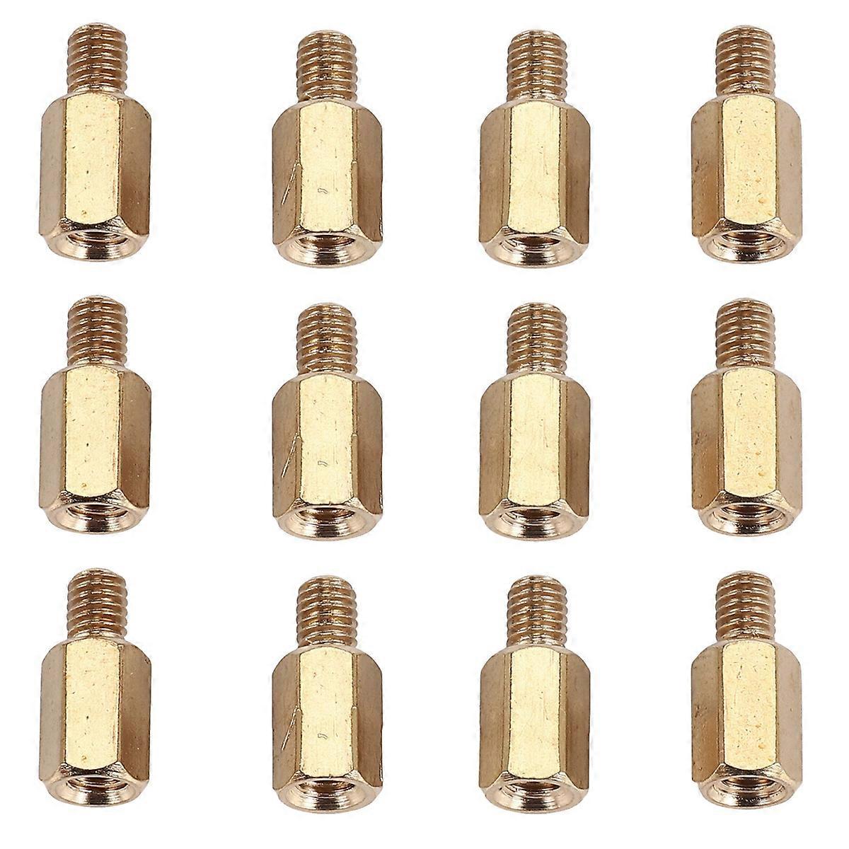 50 piezas PC PCB placa base separador hexagonal de latón M3 7 + 4mm