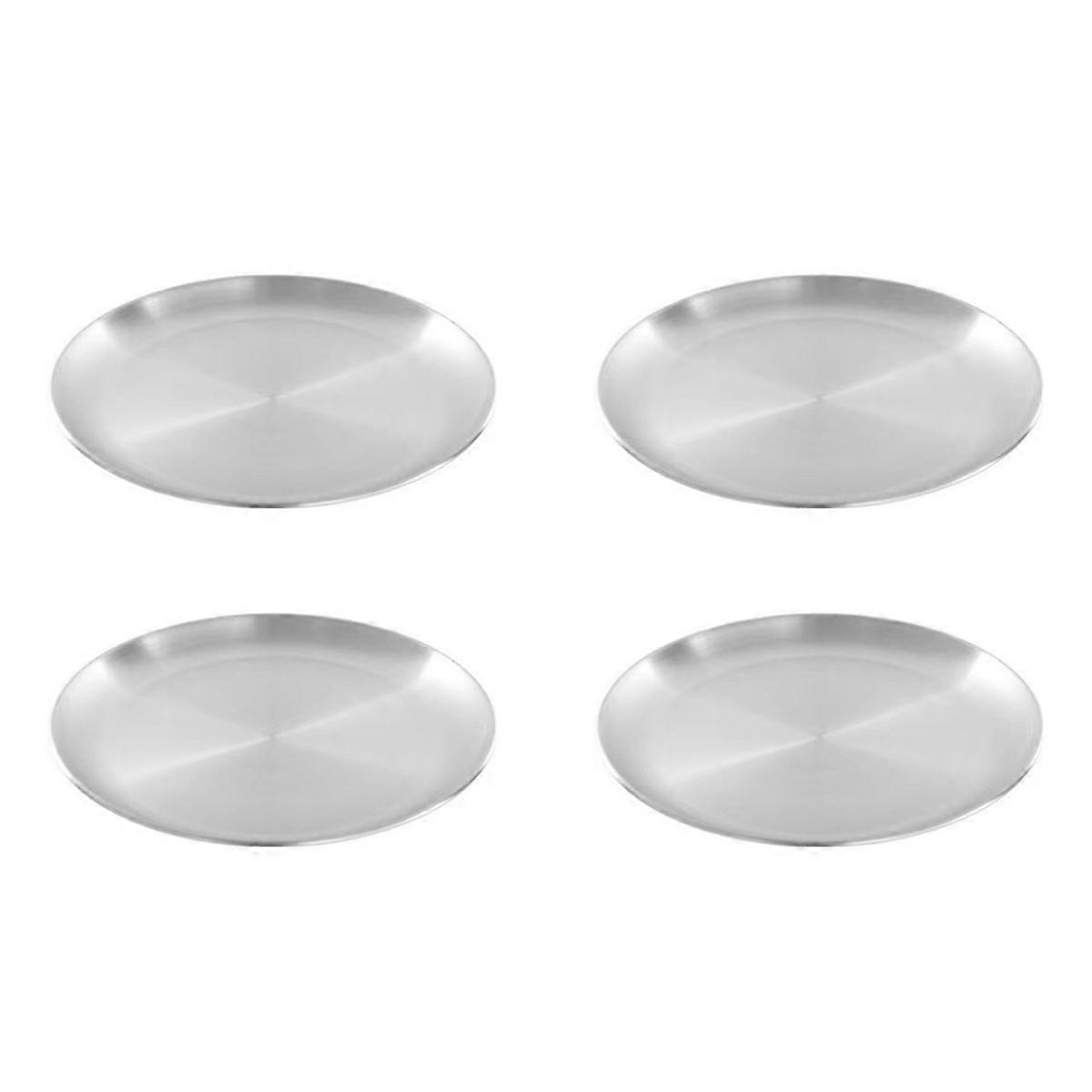 23cm Stainless Steel Bone Spitting Dish Silver Shallow Tray