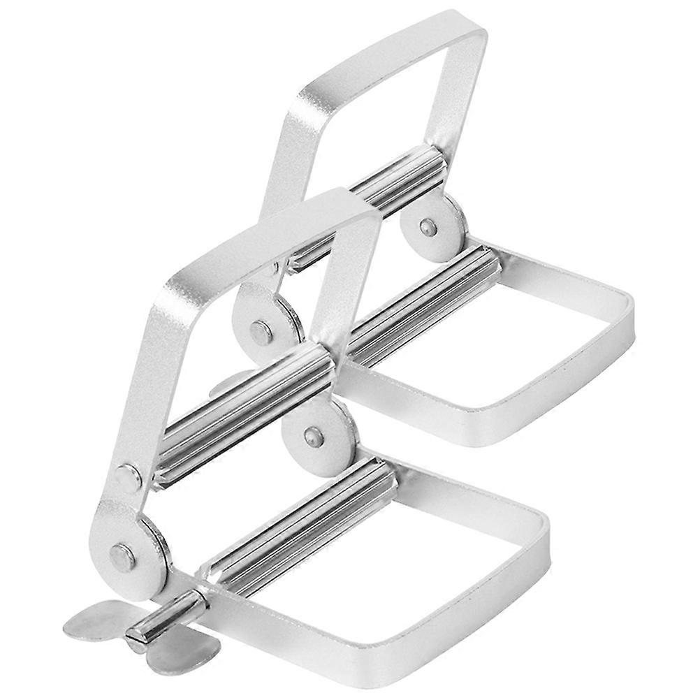 Toothpaste Squeezer Metal Tool for Home Use 4Pcs Silver