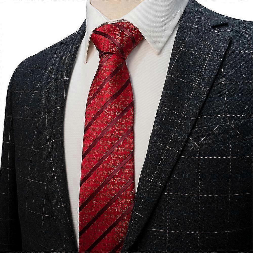 Cravate rayée verte | Motif cravate rouge | Cravate rouge-verte | Cravate rouge 8 cm | Cravate Eastepic - Cravates !ZZ37