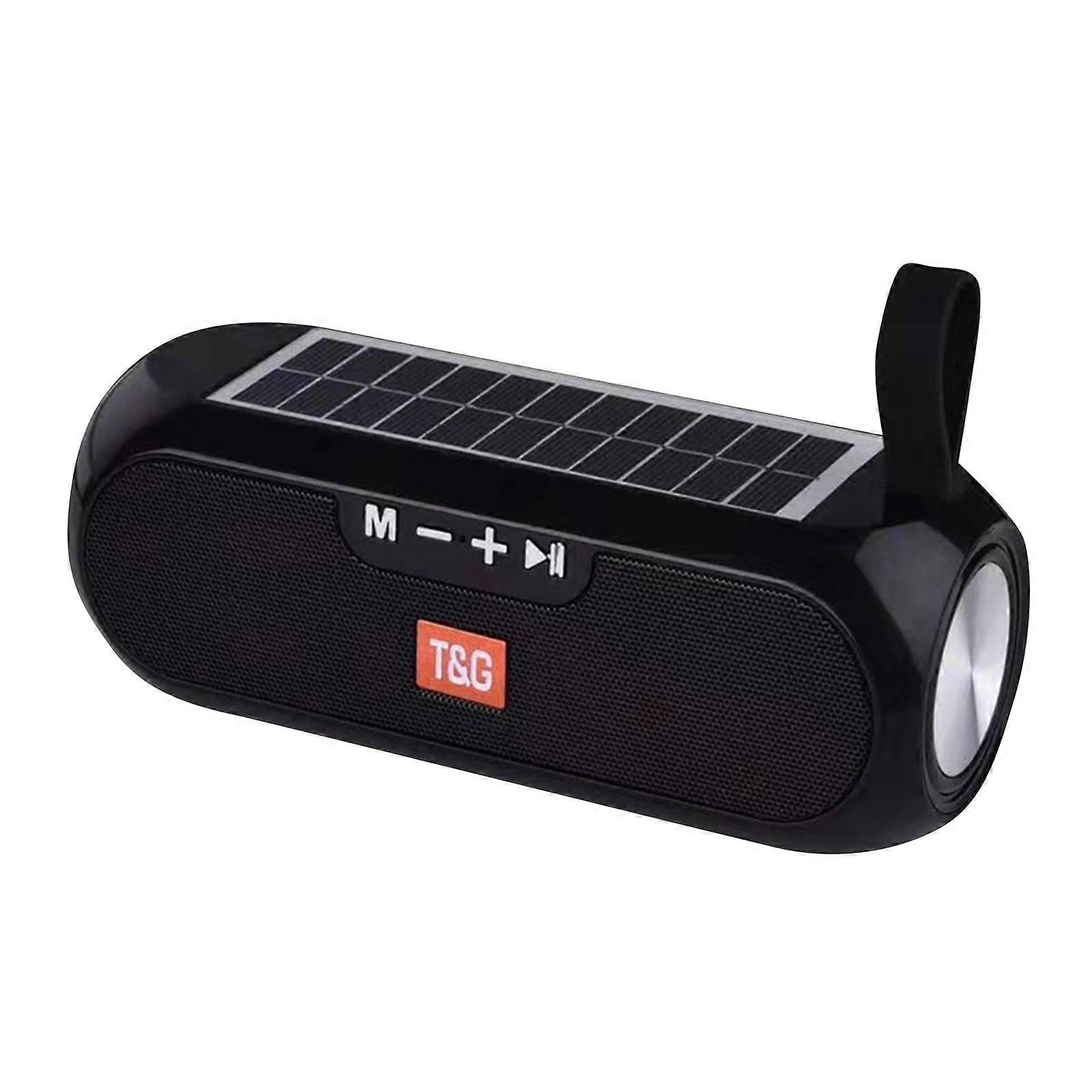 Mini TWS Bluetooth Speaker with Power Bank, FM/AUX, Big Bass, Portable Stereo Music Box for Camping & Parties - Black