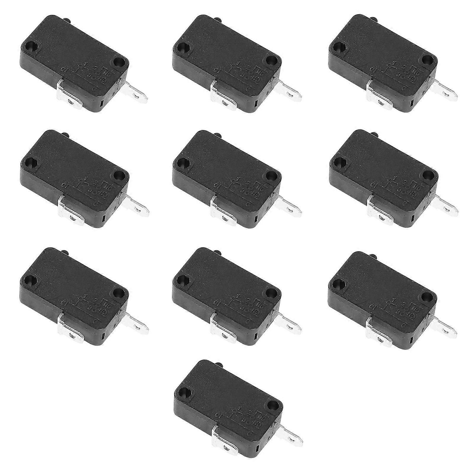 Normally Close Button Switch 10Pcs Replacement for Microwave Appliance