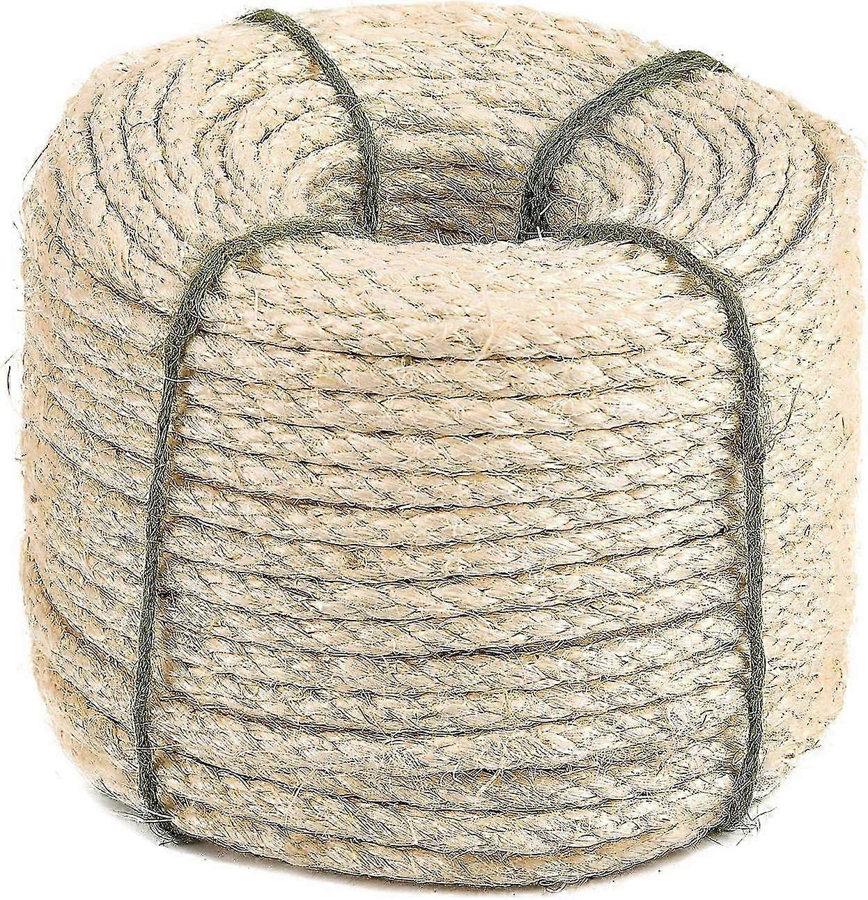 Sisal Rope, For Replacement Scratching Posts & DIY Cat Tree Projects, Suitable For Repairing Cat Tree Posts, Make New Cat Toy With High-Quality 25