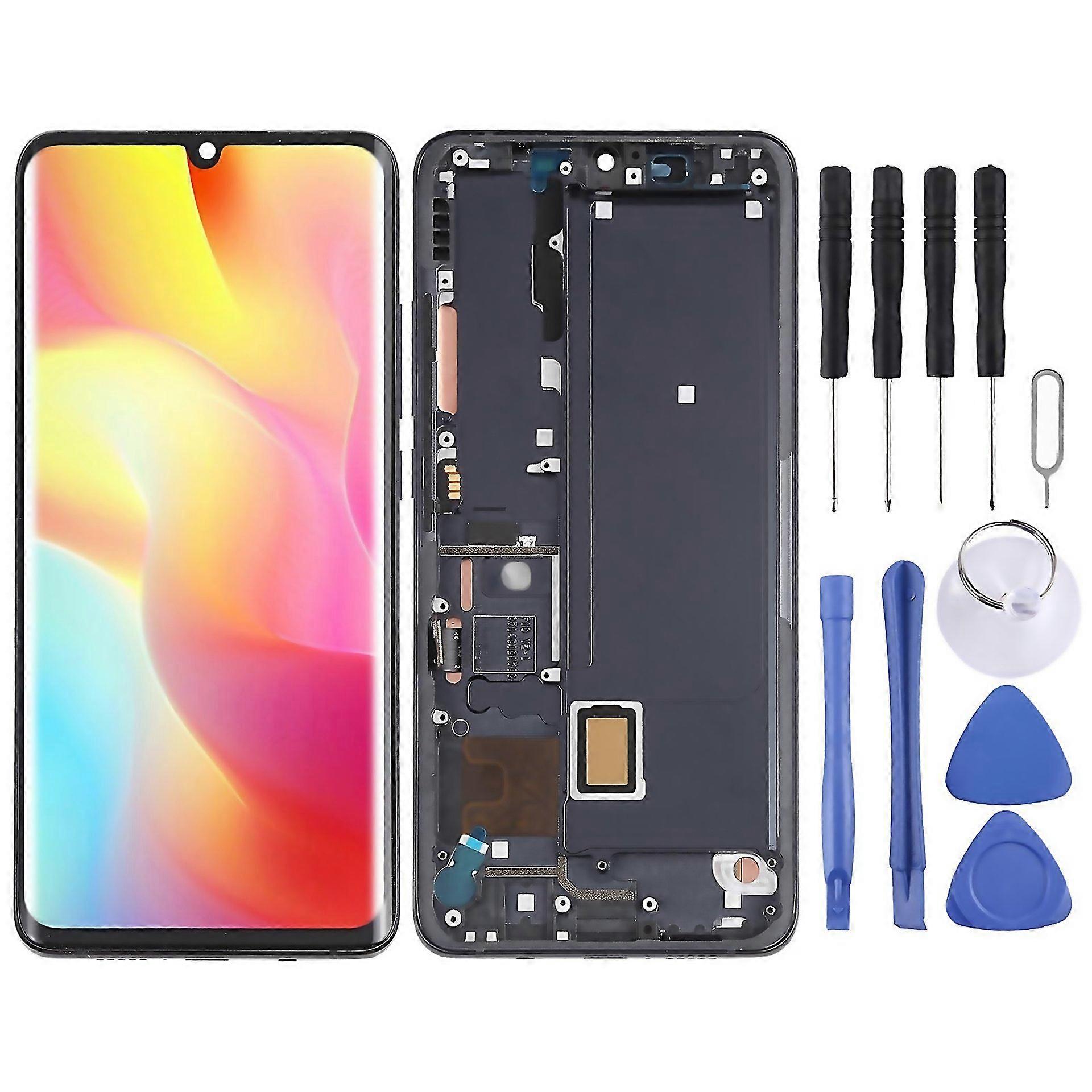 For Amoled Lcd Screen For Xiaomi Mi Note 10 Lite M2002f4lg Digitizer Full Assembly With Frame