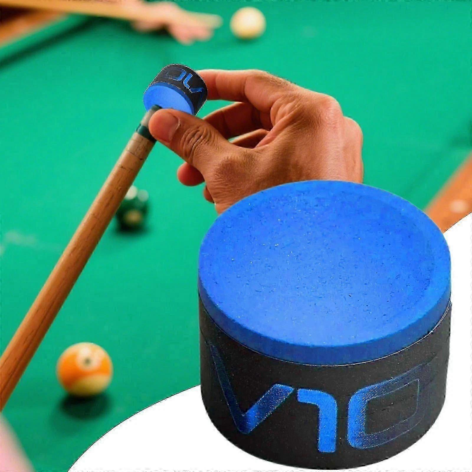 1 Stück - Taom V10 Blau/Grün Professionelle Pool-/Billardqueue-Kreide