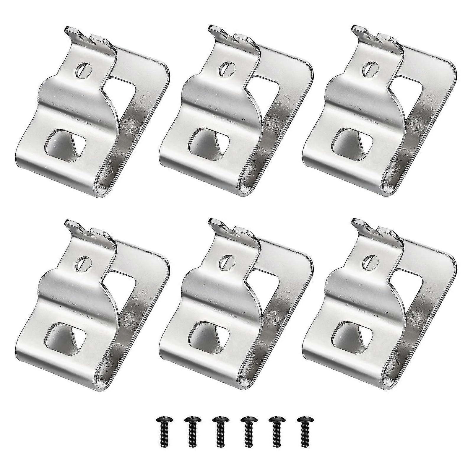 1 Set Tool Belt Clip Easy To Install Stainless Steel Tool Clips Hook Kit With Screw For Dewalt N268241 Kaesi