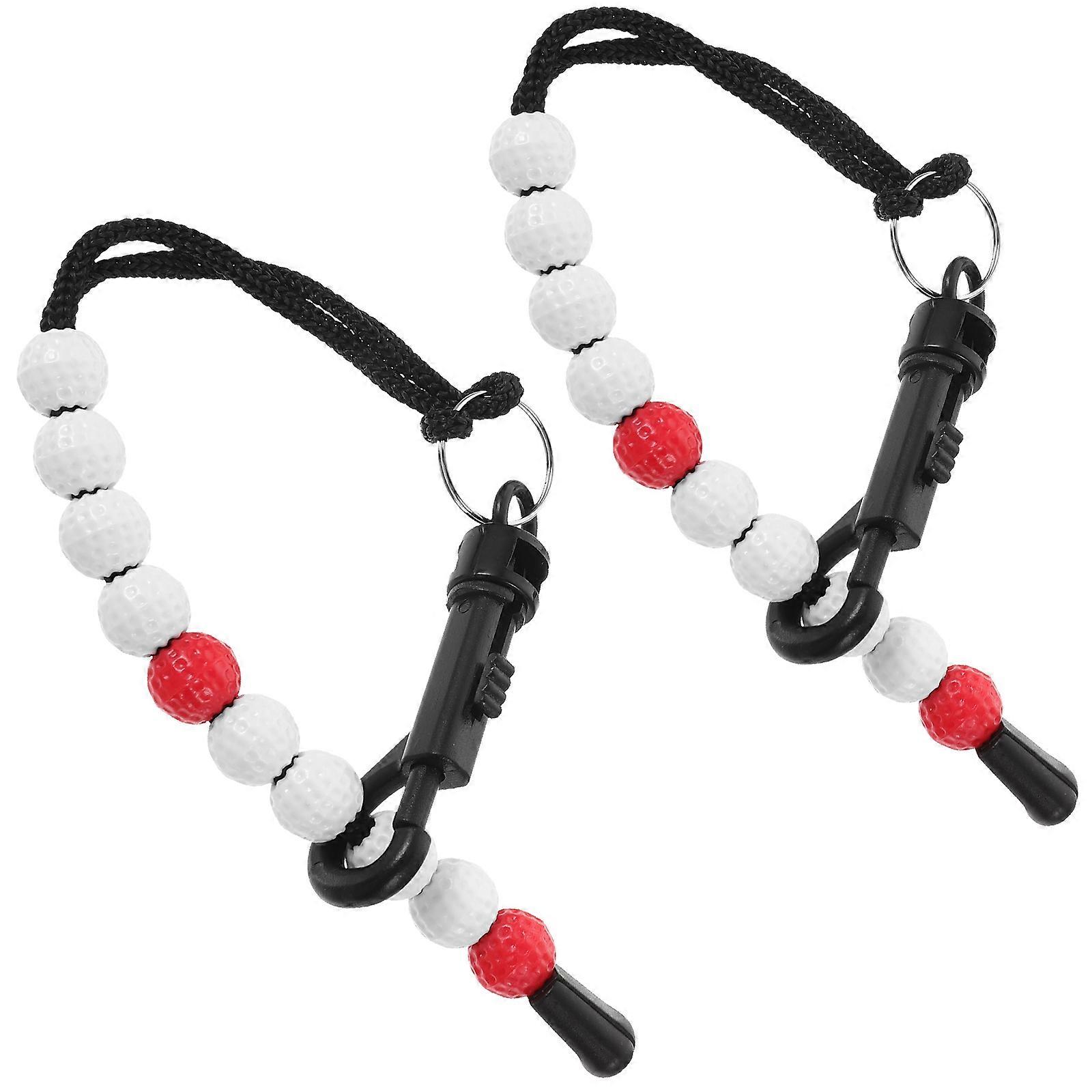 10 Pcs Golfs Scoring Keeper Wrist Accessory Practical and Durable Red Count Device Designed For Golf Beginners Suitable For Golf Games