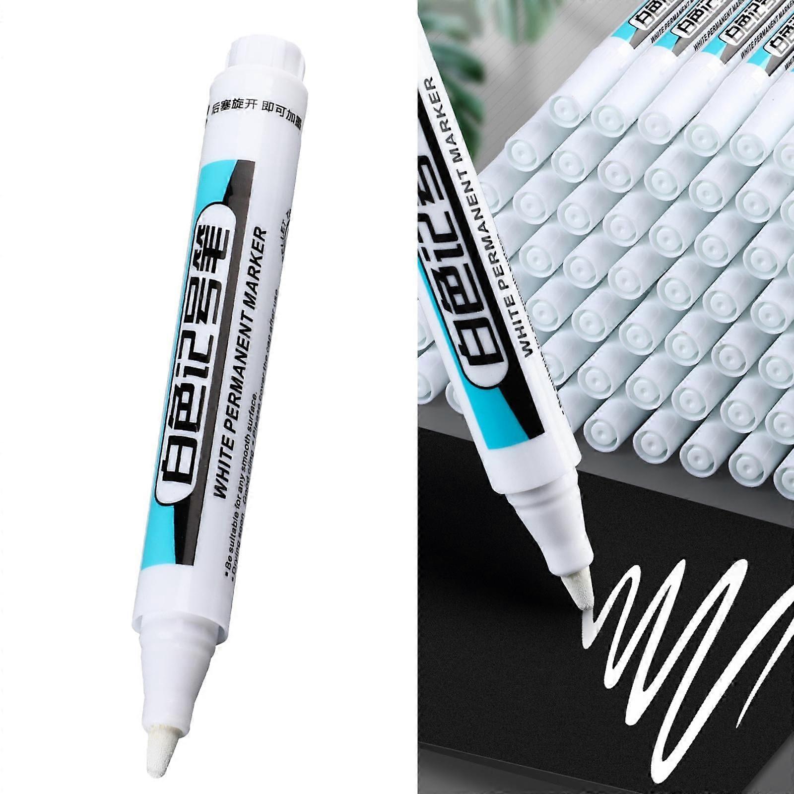 Abbraccia Permanent Marker Pen, 2.5mm Point, White