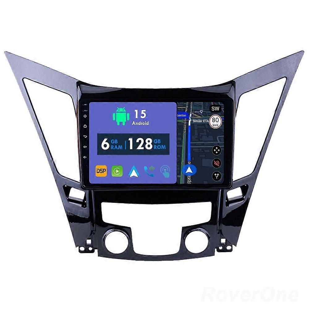 Car Radio 6G+128G CarPlay GPS Navigation Head Unit for Hyundai Sonata 6 YF 2009 - 2014 Android Auto Bluetooth Stereo Touch Screen