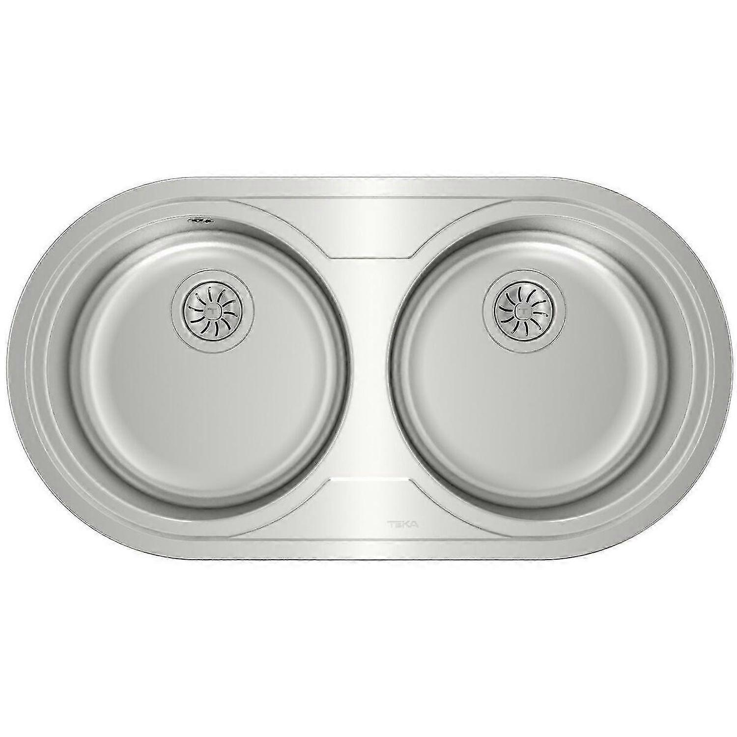 Sink with Two Basins 9025 DUETTA 2C Stainless steel