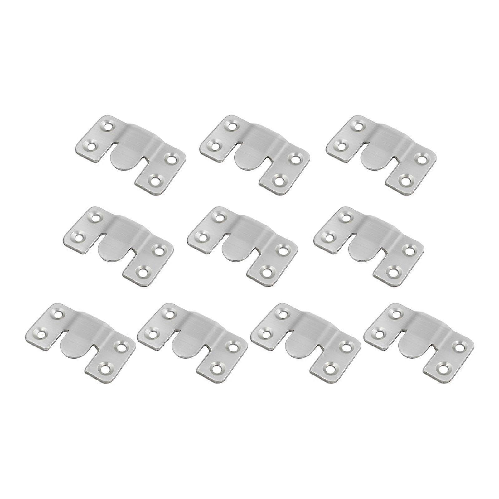 Furniture Flush Mount Bracket Photo Frame Hooks 10 Pack For Art Gallery Cabinet Large