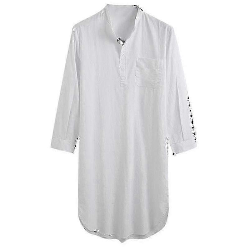 Pijama de algodón para hombre - camisón acogedor para dormir