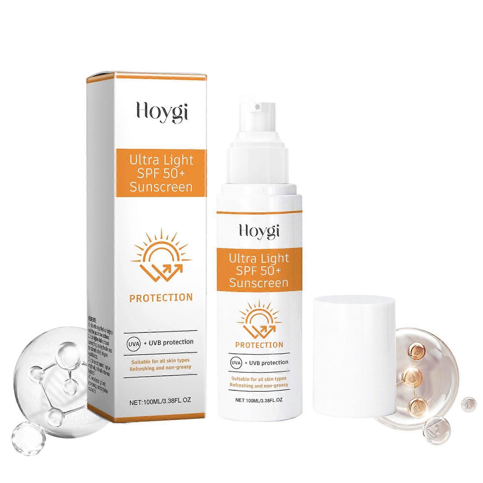 Hoygi Moisturizing Facial Protective Cream Is A Hydrating, Refreshing, Breathable Skin Care Protective Lotion That Blocks Outdoor Ultraviolet Rays