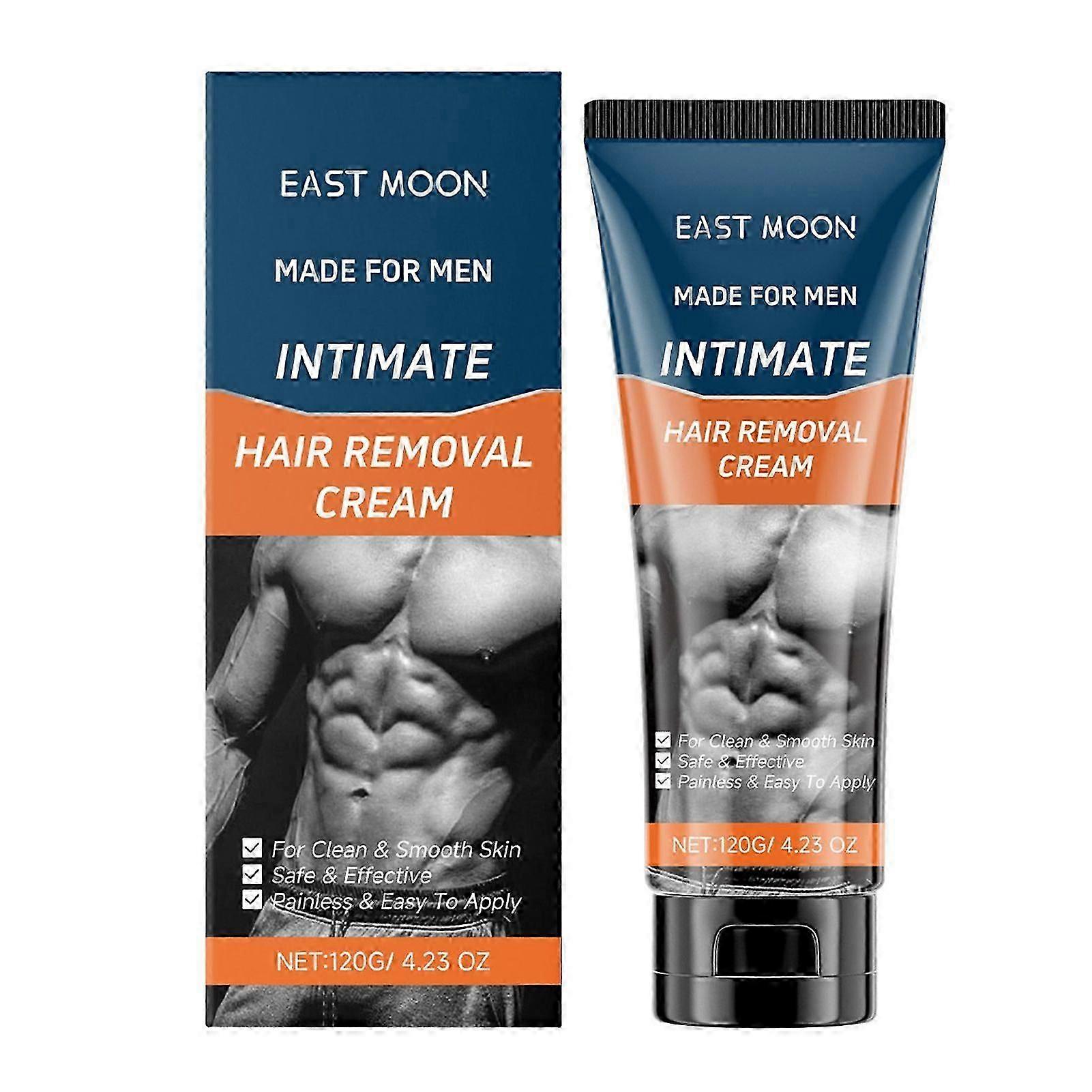 קרם הסרת שיער אינטימי / פרטי לגברים ללא כאבים ללא רבב קרם הסרת שיער בטוח החלקת עור בבית