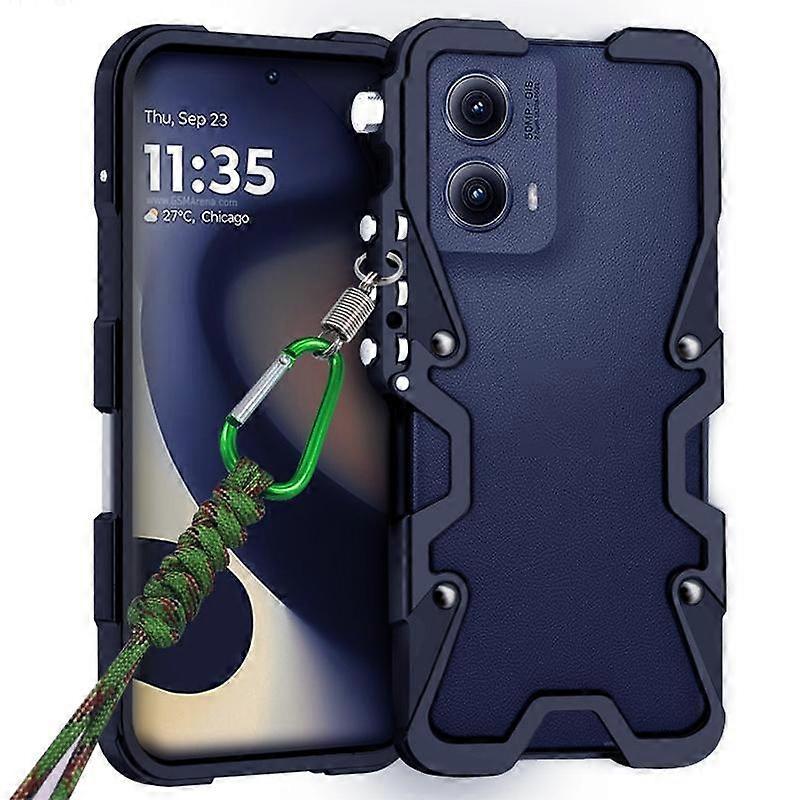 Trigger Design Hollow Metal Frame Phone Case with Lanyard