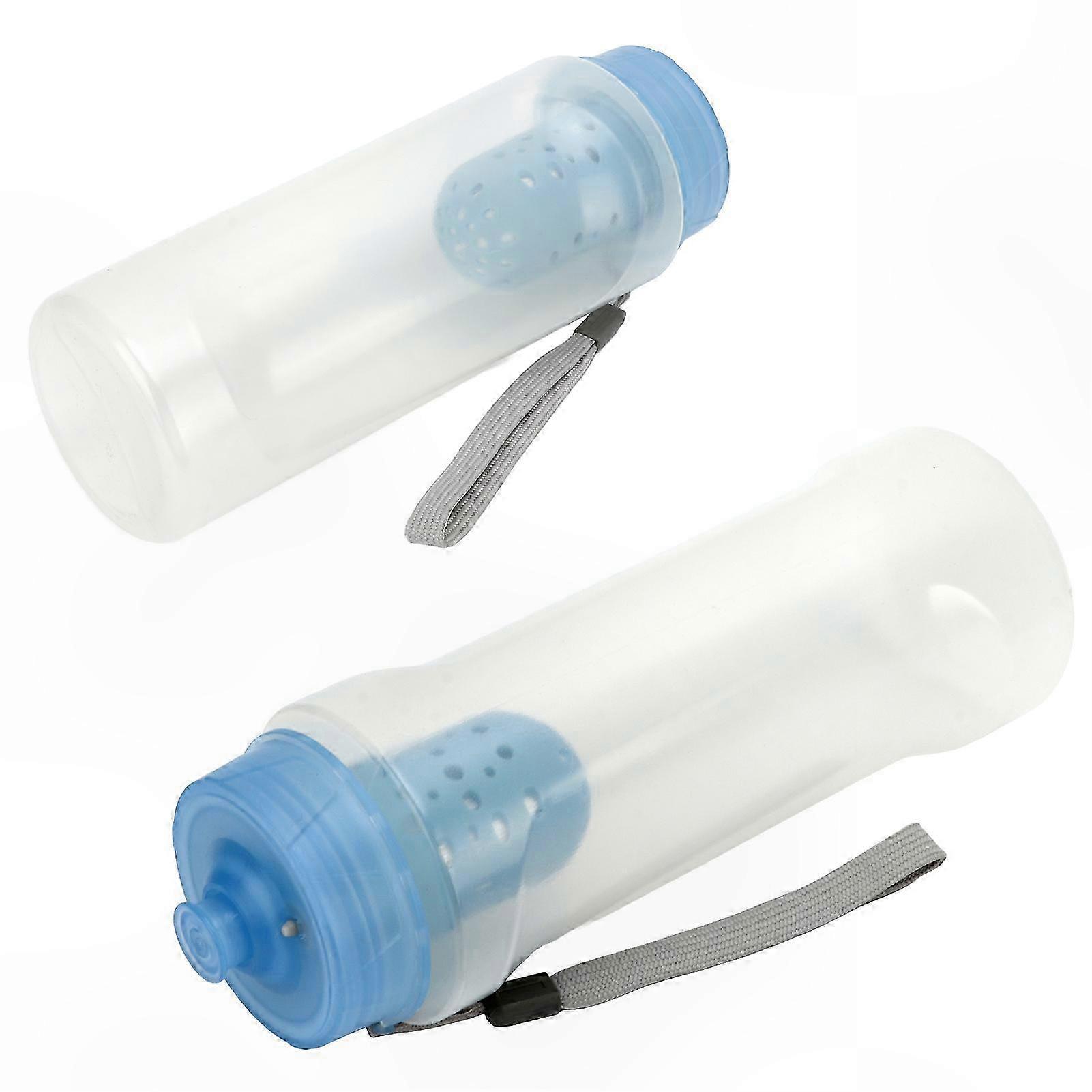 Portable Water Bottle with Filter for Outdoor Activities 750ml White