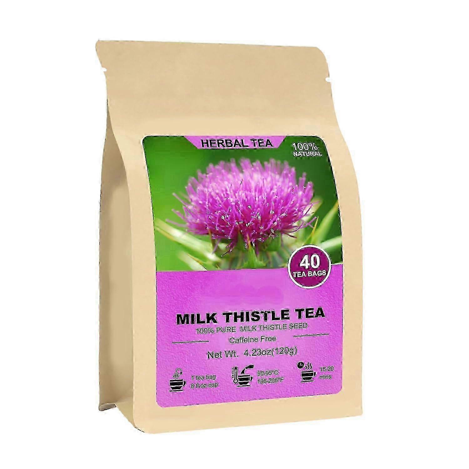 40-120 påsar mjölktistelte Naturligt mjölktistelgräsfröte 40 påsar mjölktistel Rena mjölktistelfrön