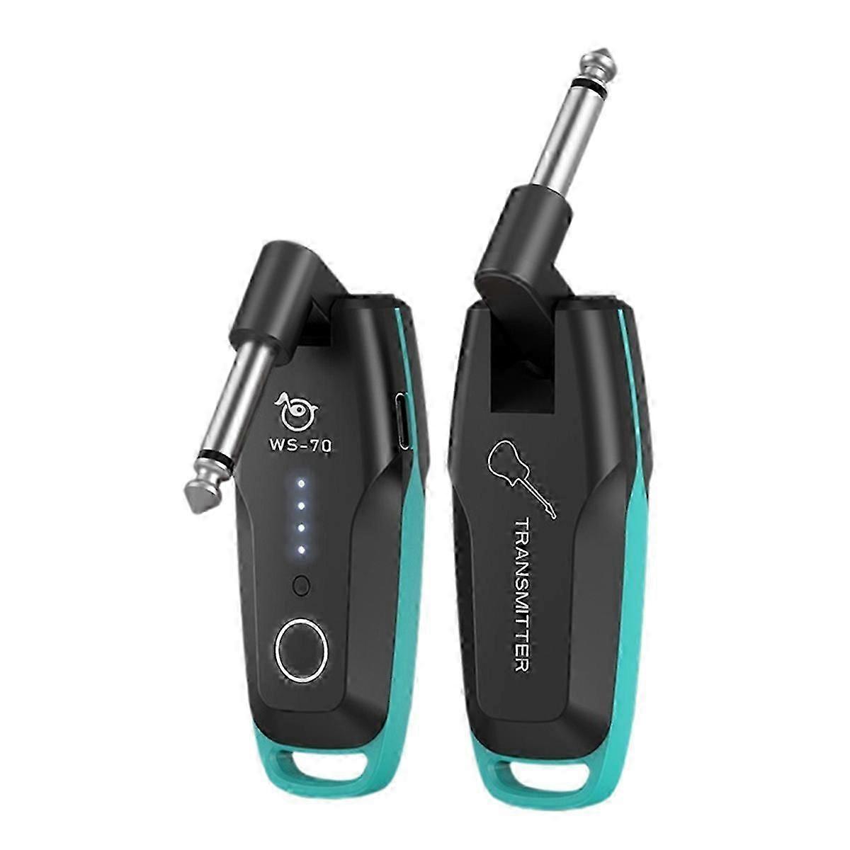 WS-70 UHF Gitarre Wireless Sender Empfänger Wiederaufladbare Multi Kanäle Wireless Gitarre System Mu