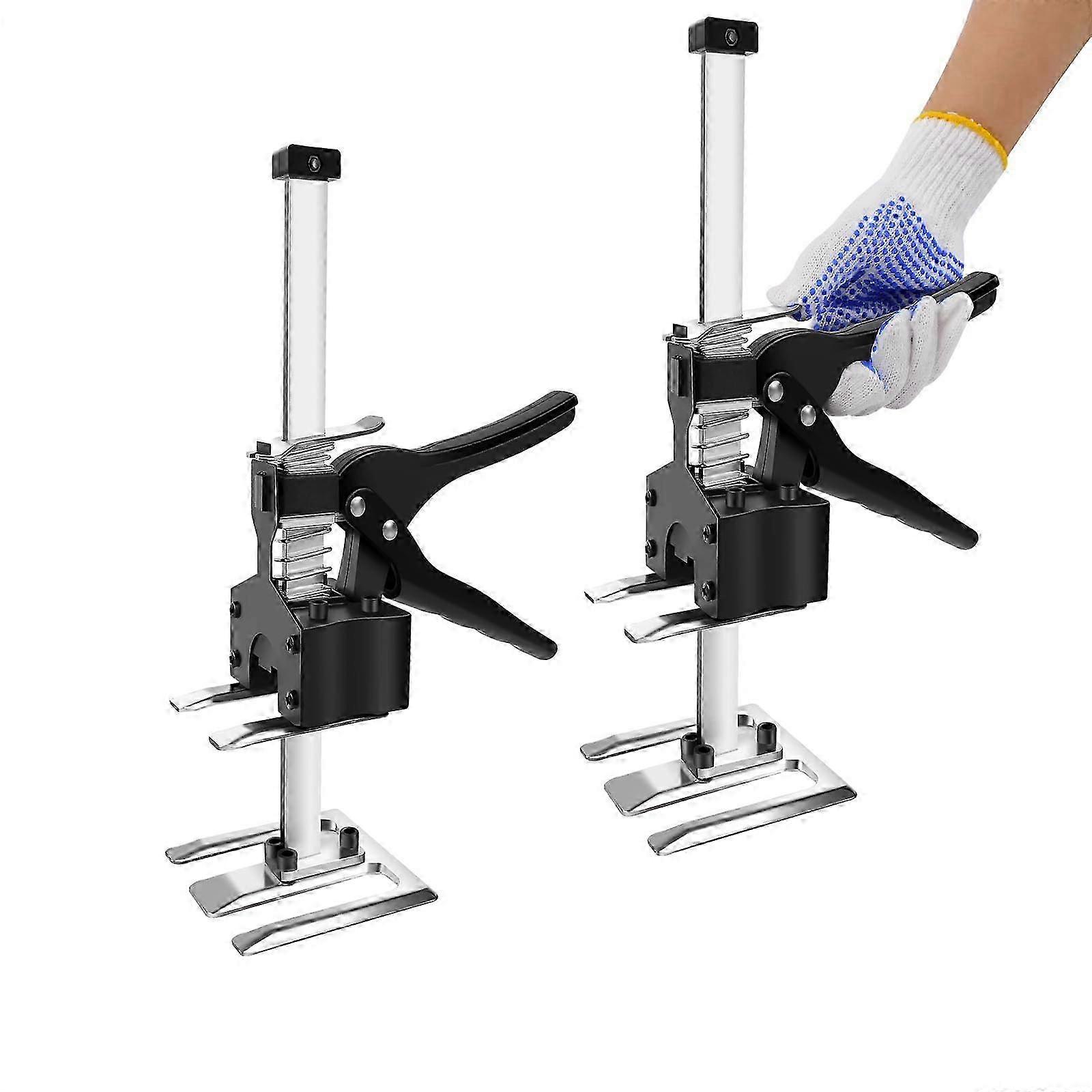 25-26 2Pcs Labor-Saving Arm Hand Lifting Tool for Door Cabinet Jack, Multi-Function Height Adjustment Lifter Device