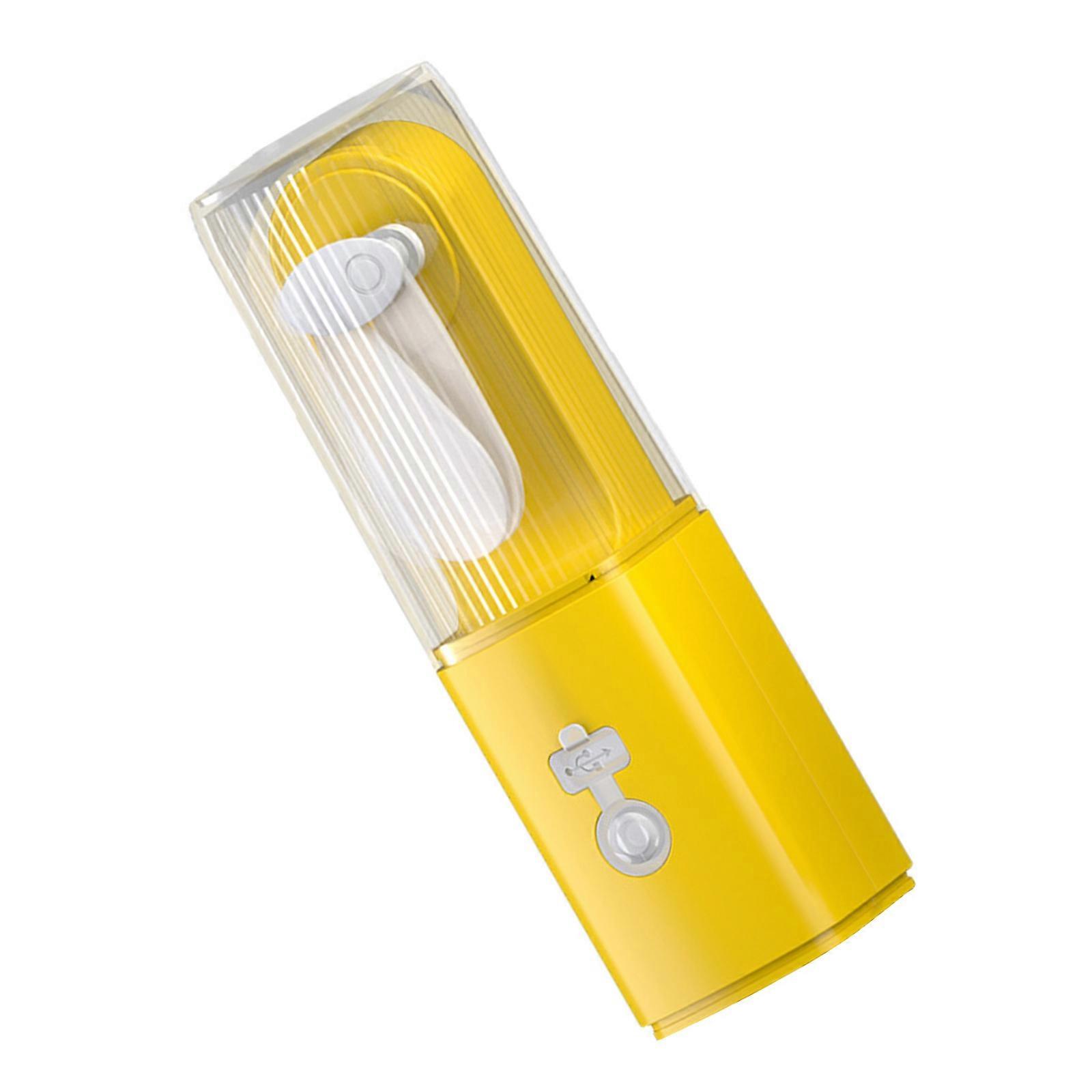 Compact Light Multipurpose Handheld Flashlight Integrated Cooling System Cooling Fan Suitable for Night Activities  Yellow