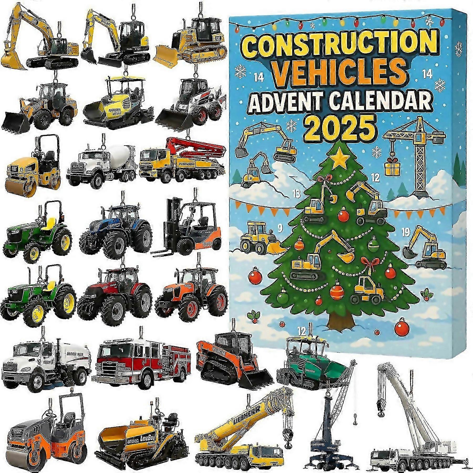 For Construction Vehicles Advent Calendar Suitable For Everyday Use