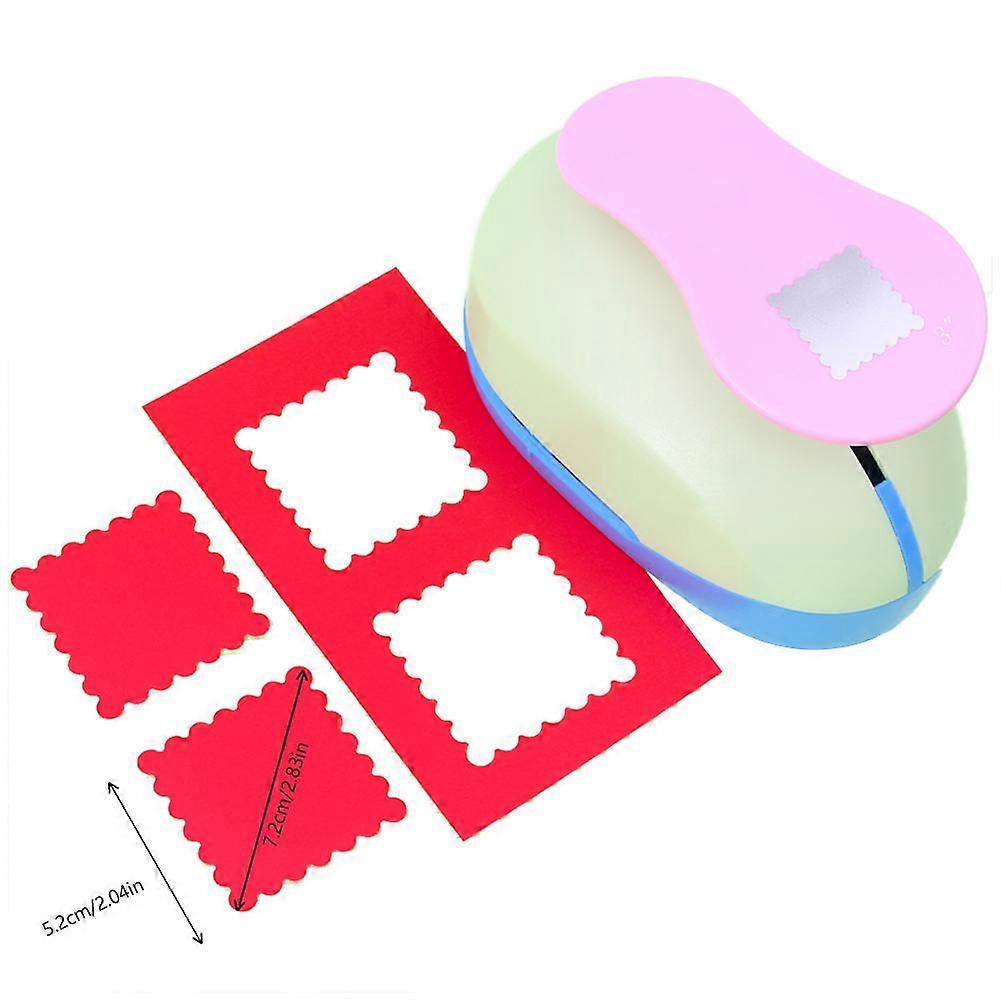 2-Inch Scalloped Circle Paper Punch for Crafting Consistent Embossed Frame Shapes