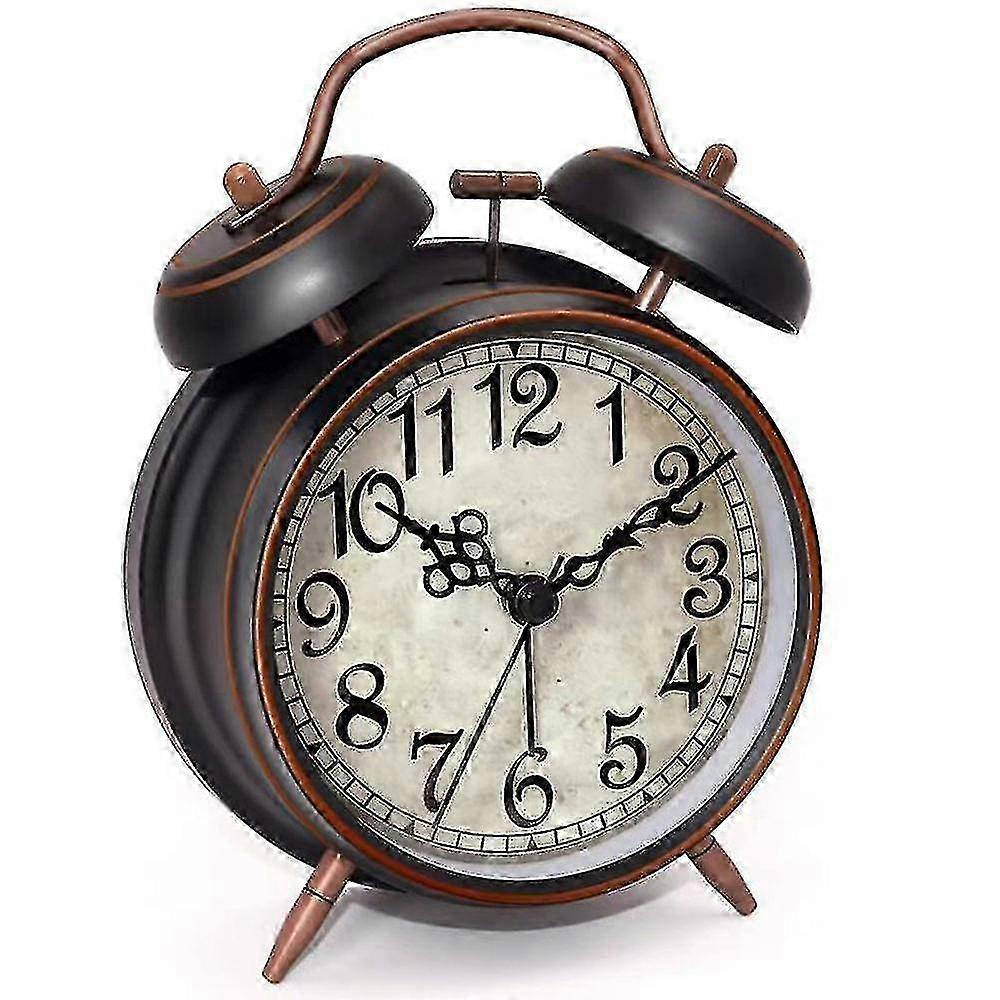 Loud Alarm Clock For Heavy Sleepers Adults, Silent Non-ticking Quartz With Backlight,twin Bell - JA