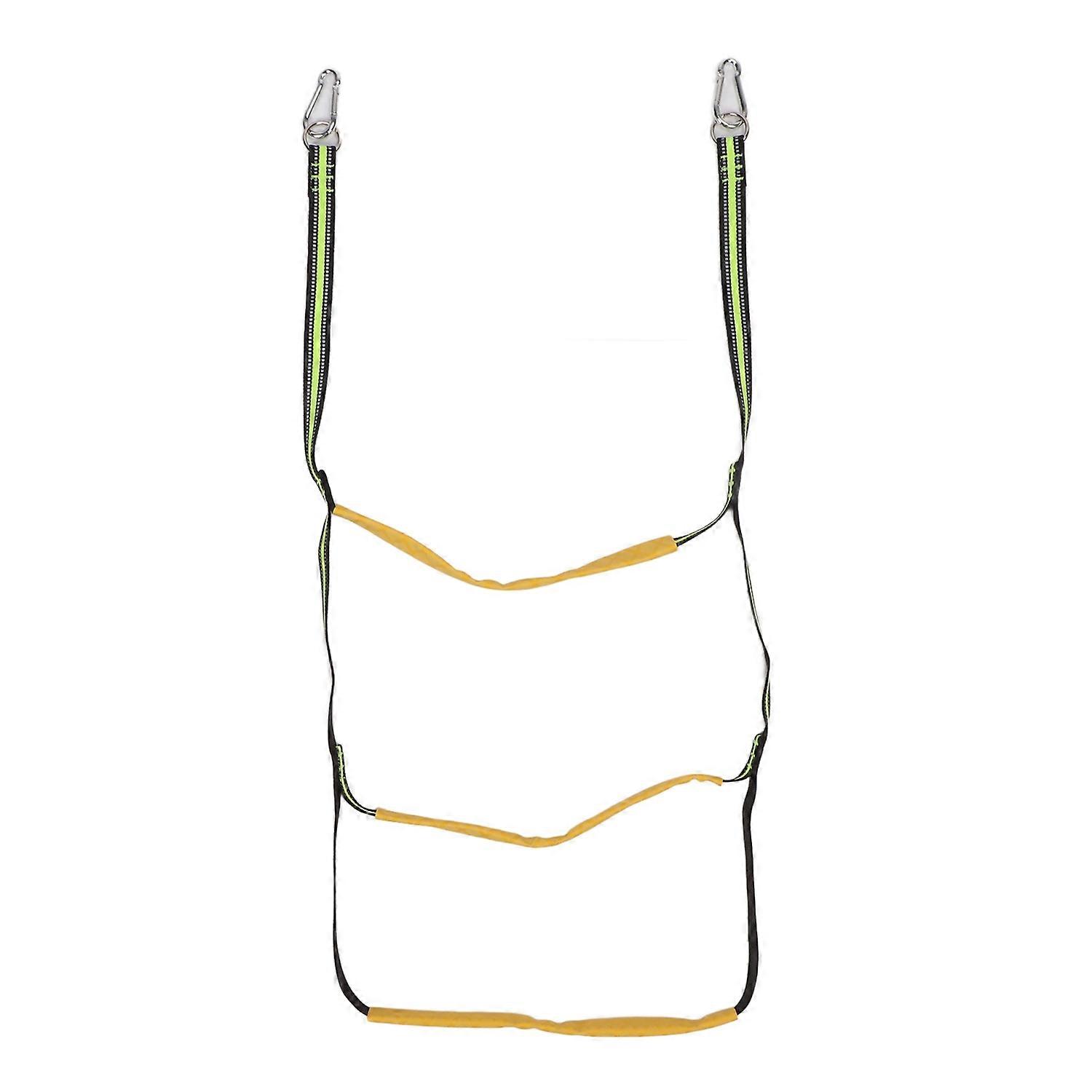 Marine Rope Ladder Foldable 3 Steps Strong Load Bearing Inflatable Boat Rope Ladder for Canoeing Kay