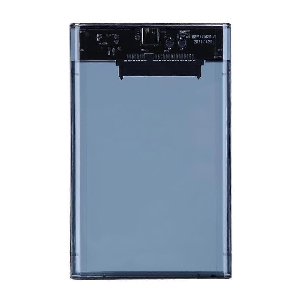 jixopn 2.5inch Hard Drive Enclosure SATA To USB3.1 8TB HDD SSD Case USB3.0 To Type-C Transparent for Notebook Computer