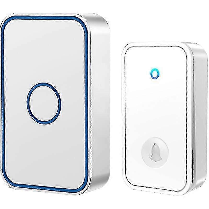 Wireless Plug-In Doorbell, 150m Range, LED Flash, 60 Melodies, 5 Volume Levels