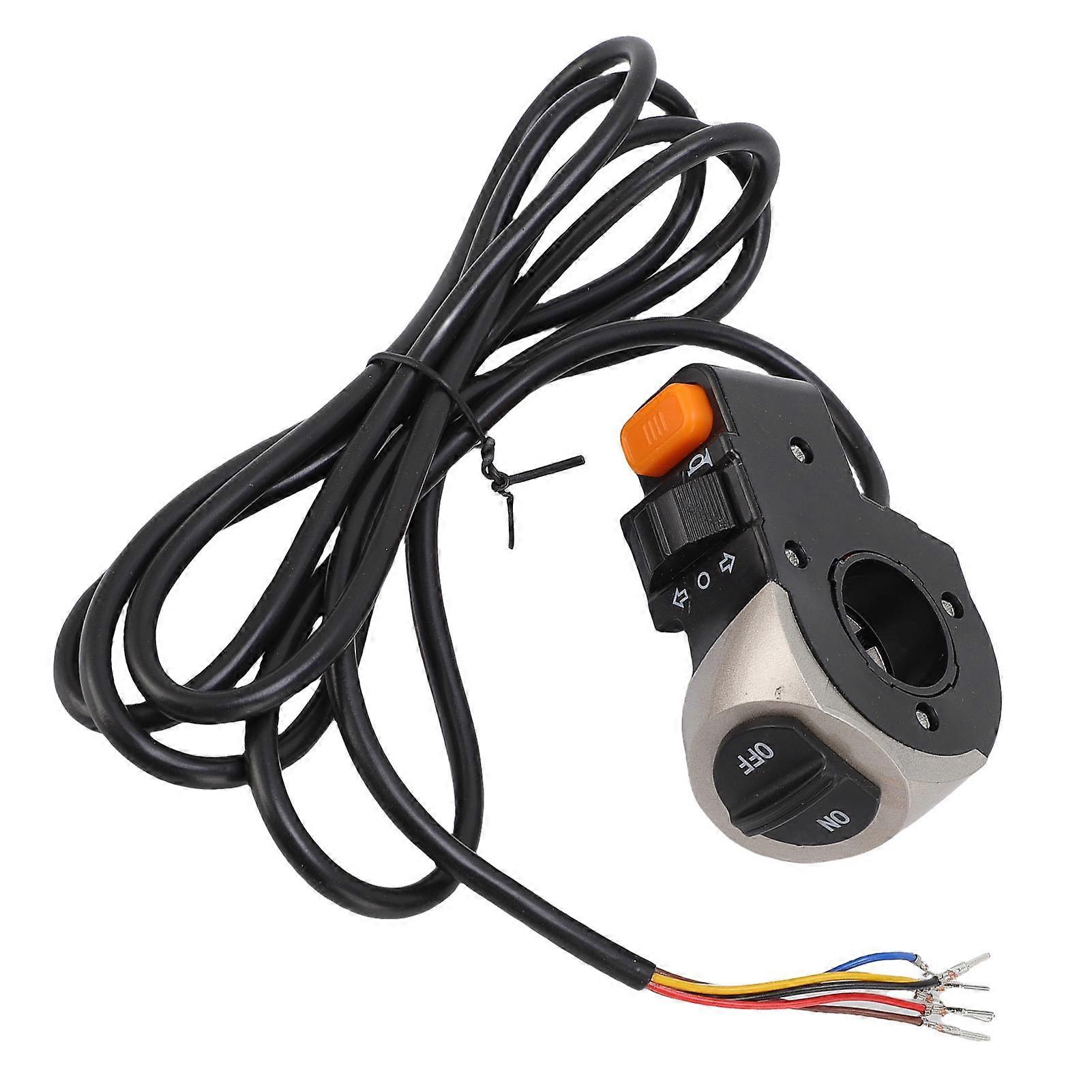 Electric Scooter Power Switch Assembly with Cord Full Functionality Power Turn Horn Switch Replacement for KUGOO M4