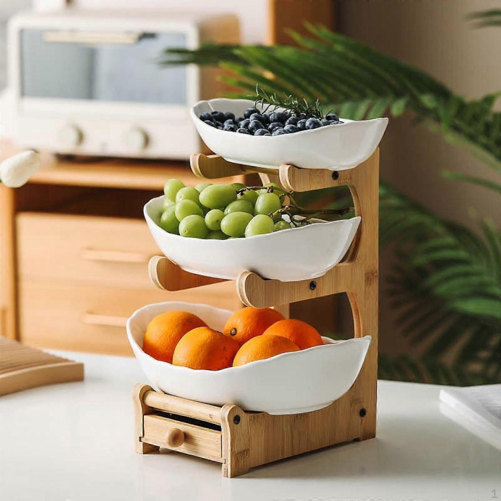 3 Tier Serving Tray Set Server Tiered Stand Display Dishes for Appetizer