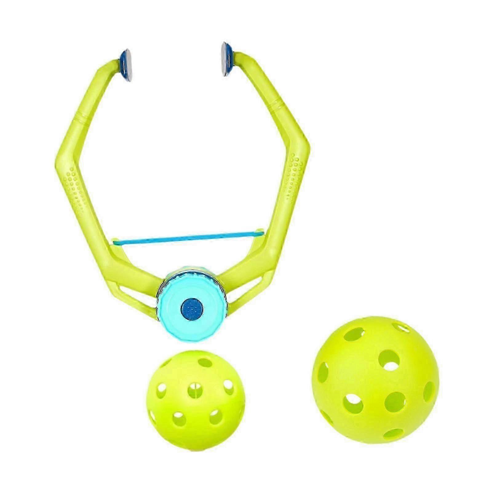 Professional Portable Pickleball Trainer with 26-Hole Ball and String Attachment