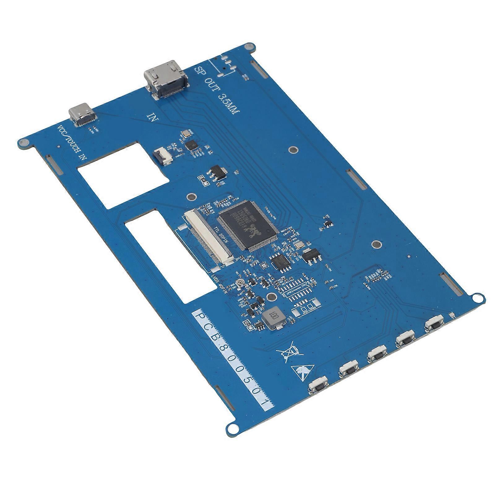 Industrial 800X480/1024X600 50Pin TTL Driver Board LCD HDTV Input Car Monitoring Touchable Control Screen Panel For 4B 3B+ Multicolor