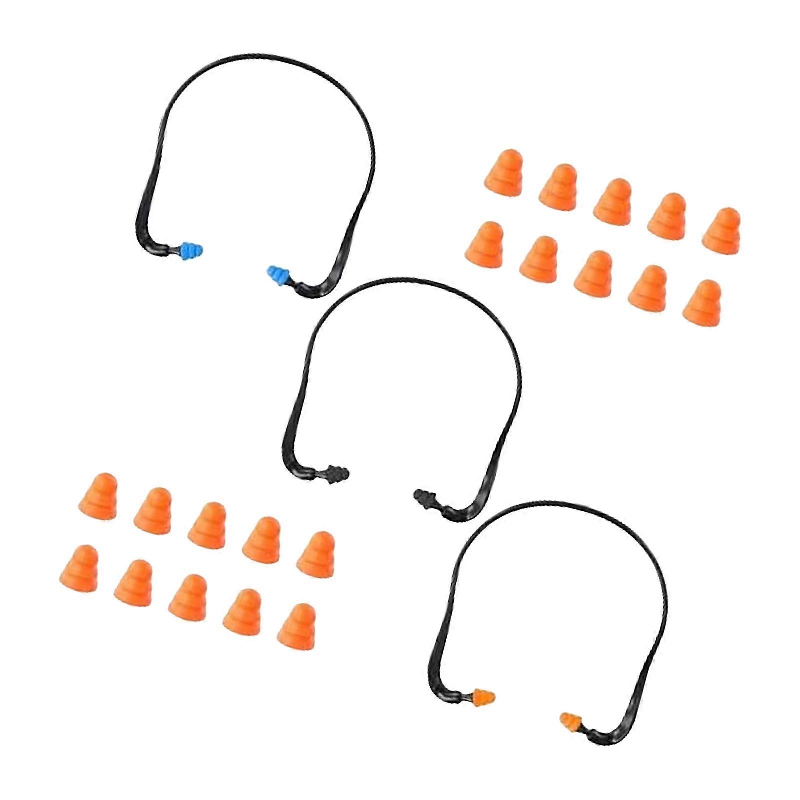 Svømmeørepropper for voksne Søvnørepropper Støydempende ørepropper Silikonørepropper med stropper Svømmeørepropper Flerfargede